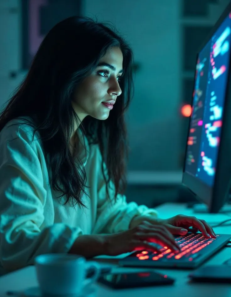 Oficina con iluminación natural propicia para la relajación de la vista
